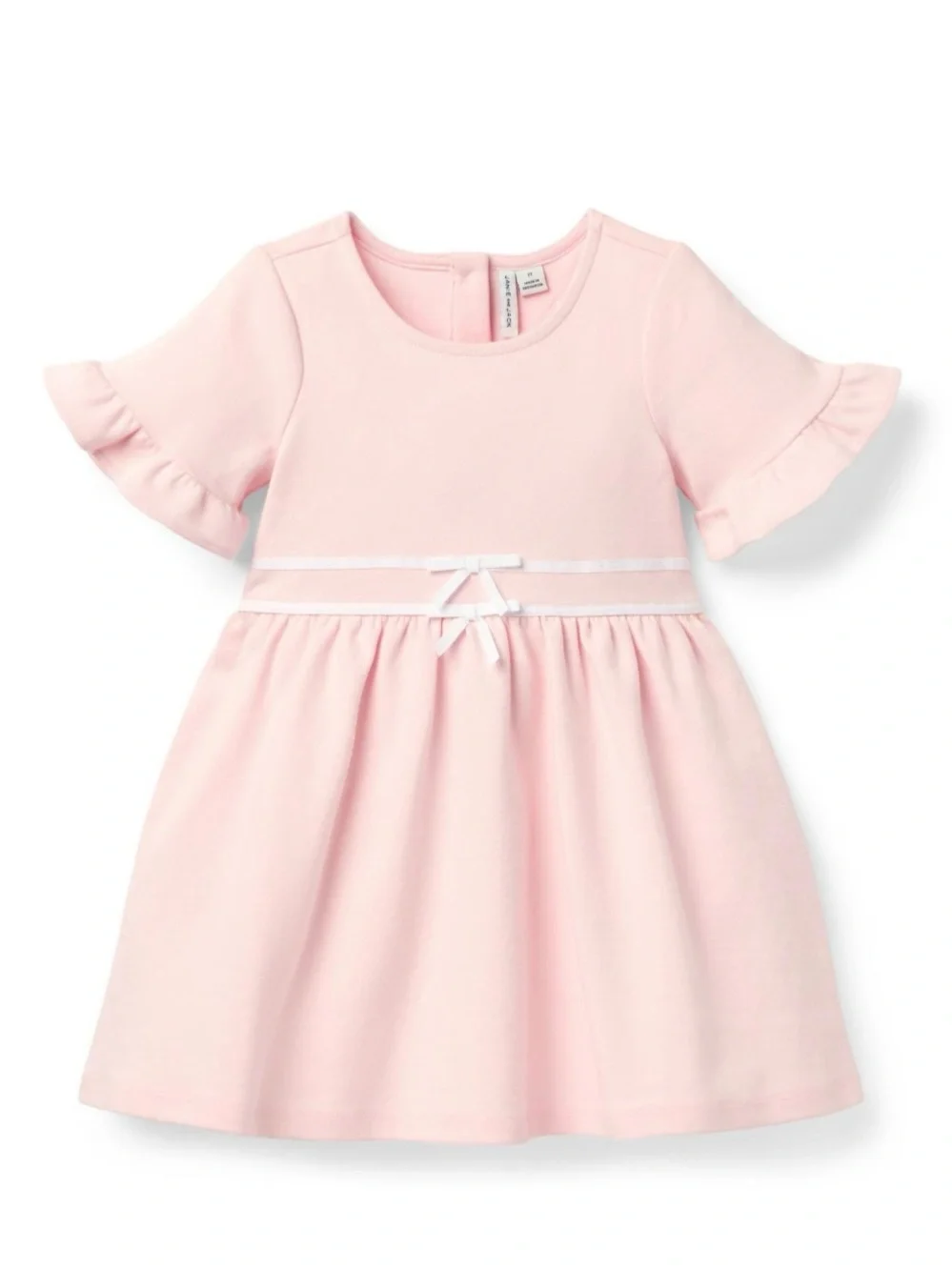 Janie and Jack Pale Pink Ruffle Sleeve Formal Dress with Bloomers